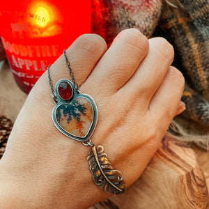 The Winter Wonderland Necklace - Dendritic Agate